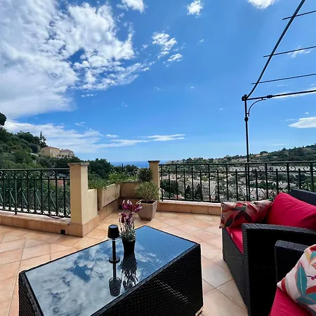 Panoramique Vue Et Jardin-6 Personnes-menton *